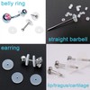 MODRSA Clear Disc Pads no Pull Plastic Piercing Disc for