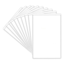 Protector Sleeves for Cards | 10X Social Security Cards PVC Protector Sleeves | Water Resistant Slim Protective Covers for Women Men Teen