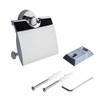 Spirella Sydney WC Paper Roll Holder (Covered) Chrome
