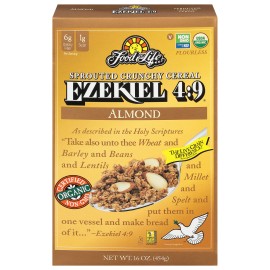 Food For Life Ezekiel Almond Organic Cereal 16 oz (Pack of 3)
