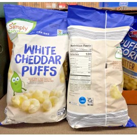 Simply Nature NON-GMO Gluten Free White Cheddar Puffs 4oz 113g (2 Bags)