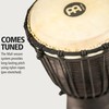 Meinl Percussion Djembe Hand Drum Circle Instrument, Carved Mahogany Headliner