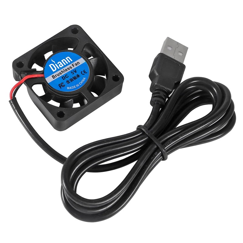 DIANN 2pcs 4010 DC 5V USB Brushless Cooling Fan 40