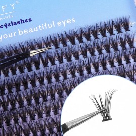 Blister Pestañas Mink Extensiones Cola De Pez 240 Ramos Color Estilo 1