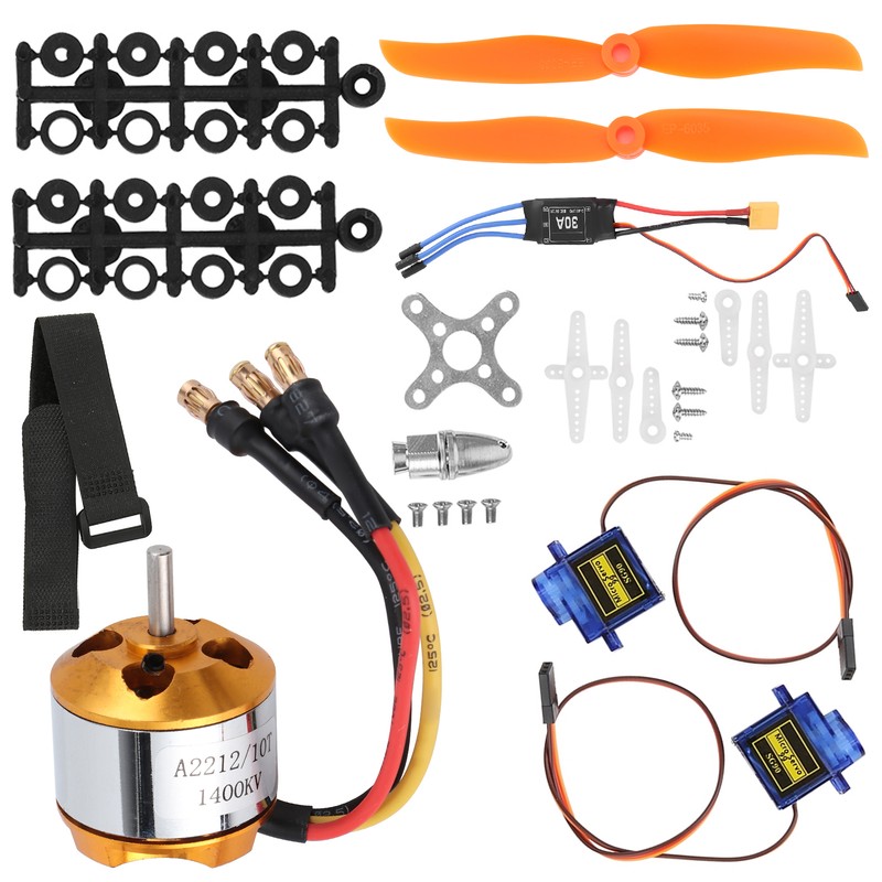 2212 1400KV Motor 8060 Propeller 9G Servo 30A XT60 ESC