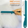Untangler Super-Groom Combs with Smooth Rotating Teeth for Painless Mat