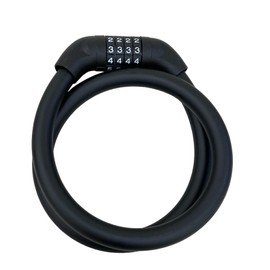 Top Extra Thick Dial Lock, 0.7 inches (18 mm) x Length 35.4 inches (900 mm), Wire Lock, Key, 4 Digits, Bicycle, Anti-Theft, Security, Heavy Duty