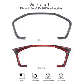 For Honda CRV 2023 2024 2025 Dashboard Cover Trims, for CR-V LX, EX, EX-L, Sport Hybrid, Sport-L Hybrid, Sport Touring Hybrid Instrument Board Luxury Wood Grain Interior Accessories Molding- Wood