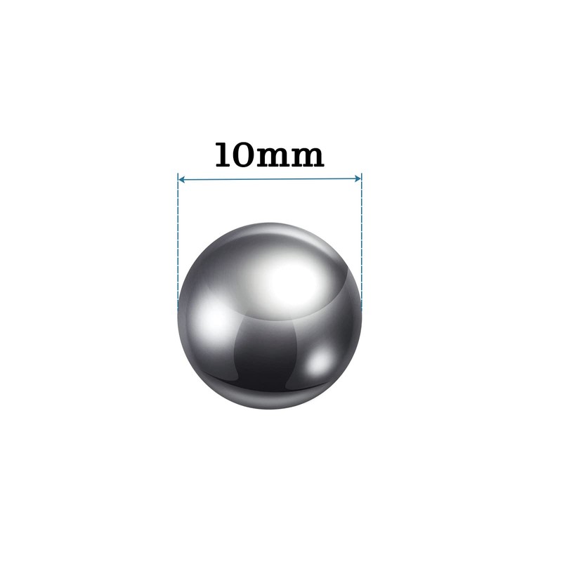 QUARKZMAN Pack of 50 10 mm Bearing Steel Balls Carbon