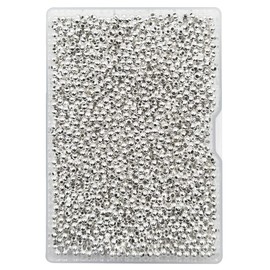2000 Pieces 3.2mm Silver Iron Metal Spacer Bead Round Loose Beads