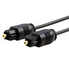 Protronix 2-Pack Digital Audio Optical Toslink Fiber Optic Cable, 6FT