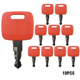 DUZFOREI 10 Pcs RE183935 Ignition Key Start Key Replacement for John Deere Tractor 110 TLB 3120 3203 3320 3520 Replace RE71557