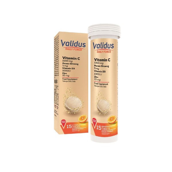VALIDUS VALIDUS Daily Force Vitamin C + Panax Ginseng +