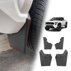 Muslogy Mud Flaps Splash Guards Compatible with Toyota Tacoma 2024 2025 Accessories Front and Rear Mud Guards 4PCS No Drilling Heavy Duty Fender Mudguards Kit with Hardware Accessories