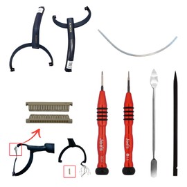 JoesGEcom OEM Replacement for Sony Headphones WH-1000XM5 XM5 Headband Hinge Swivel + Repair Tools + 16-Pin Connector + Clear Tube [Right Side] (Dark Blue) - Parts