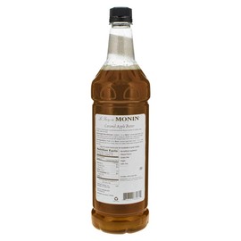 Monin - Caramel Apple Butter Syrup, Buttery Caramel and Cooked Apple Flavor, Natural Flavors, Great for Hot Lattes, Ciders, and Seasonal Cocktails, Non-GMO, Gluten-Free (1 Liter)