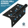 12 PCS Black Door Hinges, 3 Inch (75.5mm) Black Butt