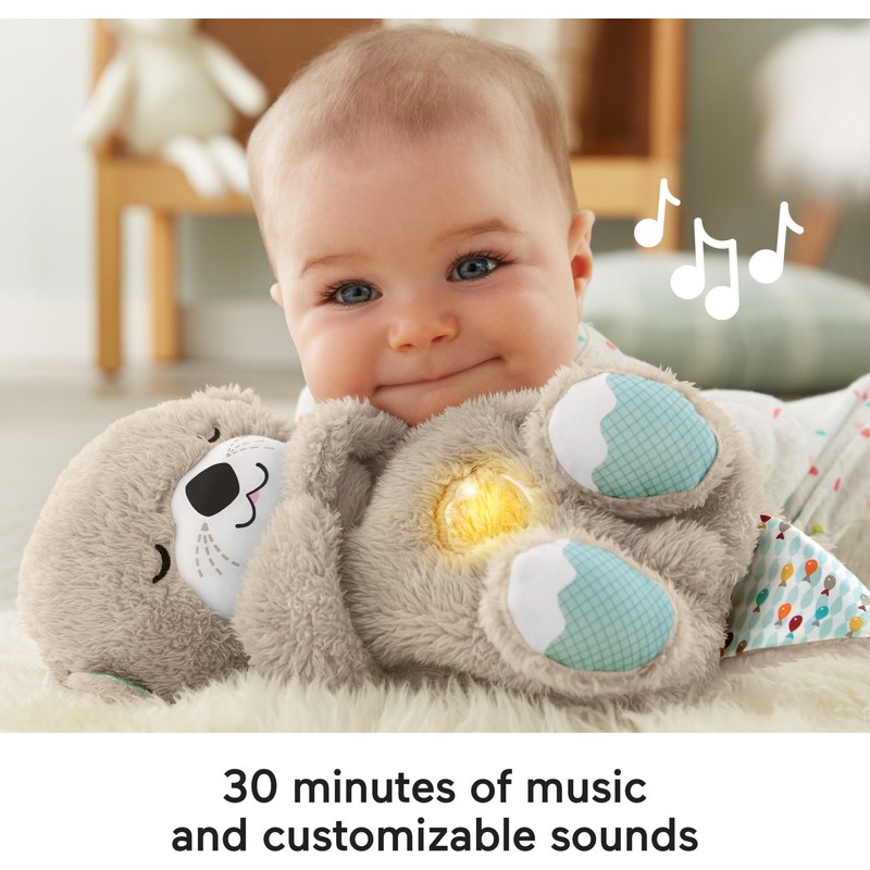 Fisher-Price Baby Toy Soothe 'n Snuggle Otter Portable Plush Sound