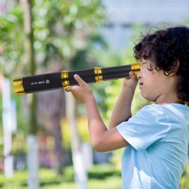 Toyvian Telescopio Pirata para Niños - Catalejo Vintage - Accesorios de Fotografía y Fiesta Temática Pirata - Monocular Telescopio