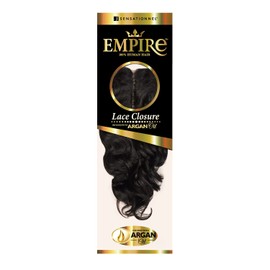 Sensationnel Human Hair Weave Empire 3-Way Parting Lace Closure Loose Deep 12" (Pack of 1, 2)