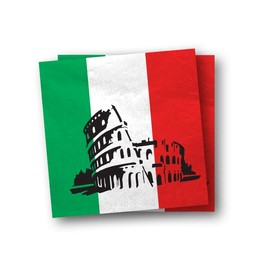 DH-Konzept Decoration Set Italy Napkins, Bunting, Confetti, Balloons // Italy Decoration // Italy Napkins // Italy Bunting