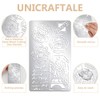 UNICRAFTALE Metal French Postmark Element Stencils Stainless Steel Reusable Templates