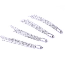 Reidgaller 20pcs Stainless Steel Chain Earring Tassels for Jewelry Making Supplies DIY Pendant Necklace Accessories