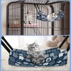 DELUXEFOX Cat Hammock, Hanging Bed, Cage, Adjustable Straps, Load Capacity