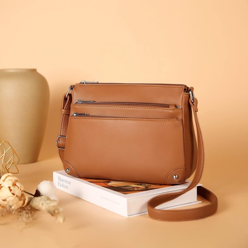 WESTBRONCO - Bolsos cruzados para mujer, tamaño mediano, bolso con