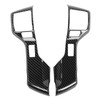 2Pcs Steering Wheel Sticker Carbon Fiber Style Cover Interior Trim