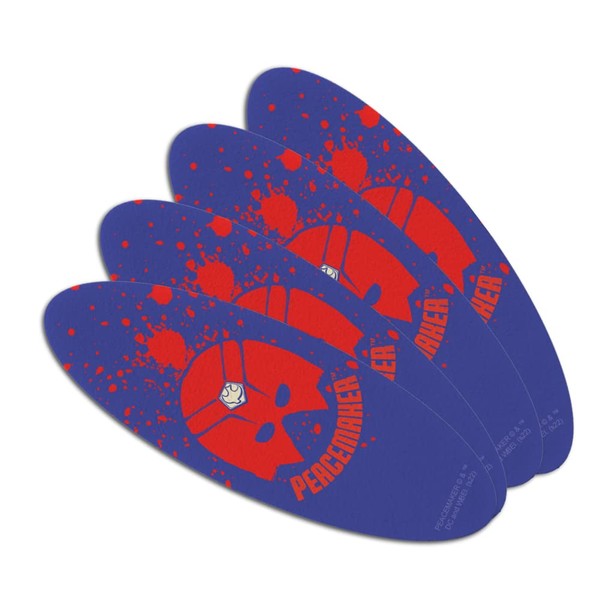 Peacemaker Splatter Helmet Icon Double-Sided Oval Nail File Emery Board