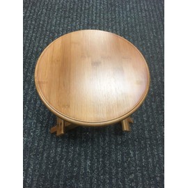 Bamboo Stool Foldable Round Stool Kids Adult Rest Fishing, vase Base