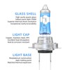 Sinoparcel H7 Halogen Headlight Bulb 3500K Warm White, High or
