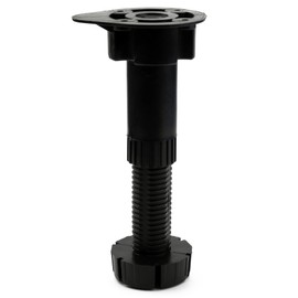 Mprofi MT Pack of 12 Adjustable Furniture Feet - Cabinet Feet 100 mm - 160 mm - Height Adjustable Feet Black - Plastic Base Feet with Base Clamp Feet - Kitchen Feet - Feet for Furniture NP/12