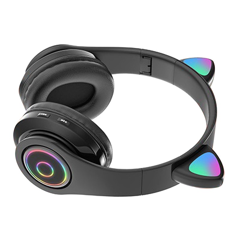 Cat Ear Bluetooth Headset Cute Stereo Adjustable Rechargeable Wireless Music
