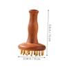 FRCOLOR Sandalwood Brass Massage Comb Massage Tools Meridian Hair Care
