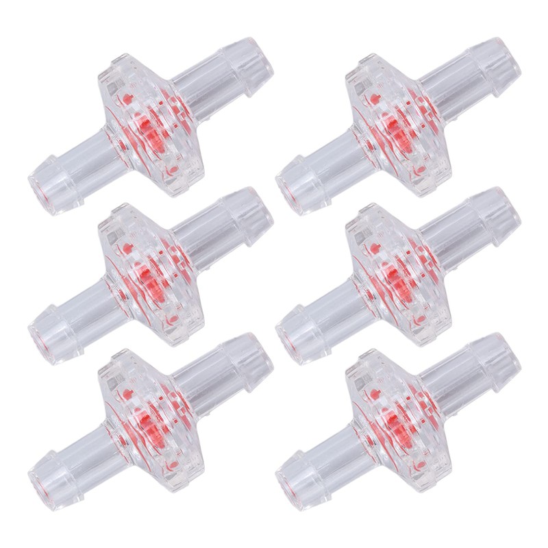 Fafeicy Pack of 10 Check Valve, 1-Way Translucent Tower Water