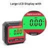 QUMOX Digital Angle Gauge Magnetic Protractor Inclinometer Level Angle Finder