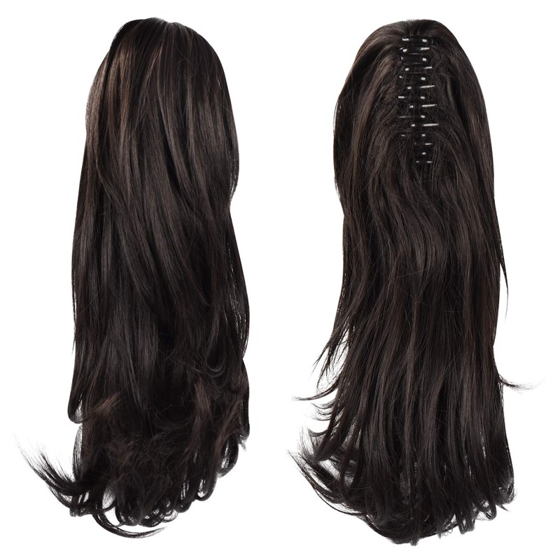 Sofeiyan 33 cm Ponytail Extension Long Curly Ponytail Clip in