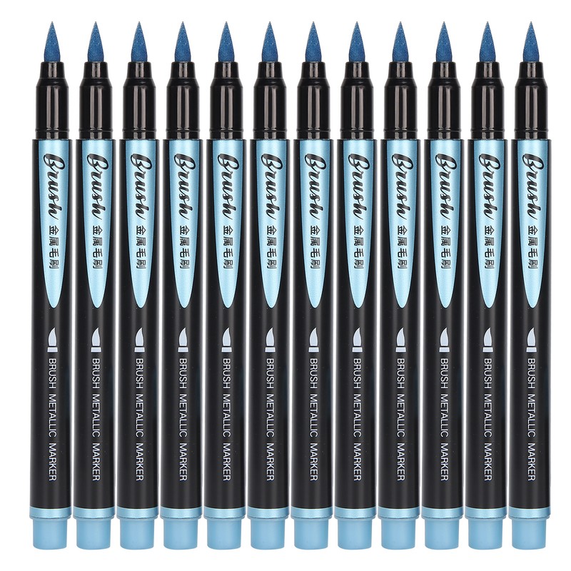 12pcs Soft Head Marker Pen DIY Dry Fast Acrylic Paint