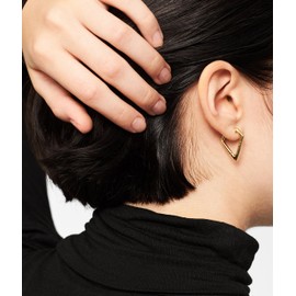 Liebeskind Berlin Damen-Creolen Edelstahl mattiert, LJ-0047-E-22, Gold