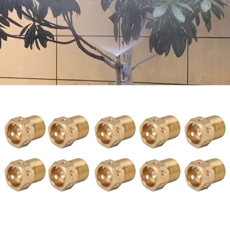 10PCS Misting Nozzle Brass Multiple Holes Anti Corrosion Fine Misting