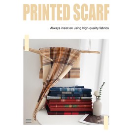 Christmas Costumes Accessories Winter Scarfs for Men Fashion Plaid Women Scarf Knitted Shawls and Wraps Fall Warm Scarf, Coffee Yellow Plaid, One Size