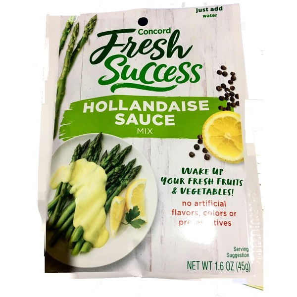Concord Hollandaise Sauce, 1.6-Ounce Pouches (Pack of 18 )