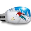 GogglesCover: Protective ski goggles cover, red jacket skier design