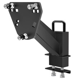 Stake Pocket Spare Tire Carrier,Spare Tire Mount Bracket for Trailer,Powder Coat Steel Black, Fits Most 4 & 5 & 6 & 8 Lugs Wheels on 4", 4.5'', 4.75'', 5", 5.5",6" or 6.5" Bolt Patterns (4-6.5 Inch)