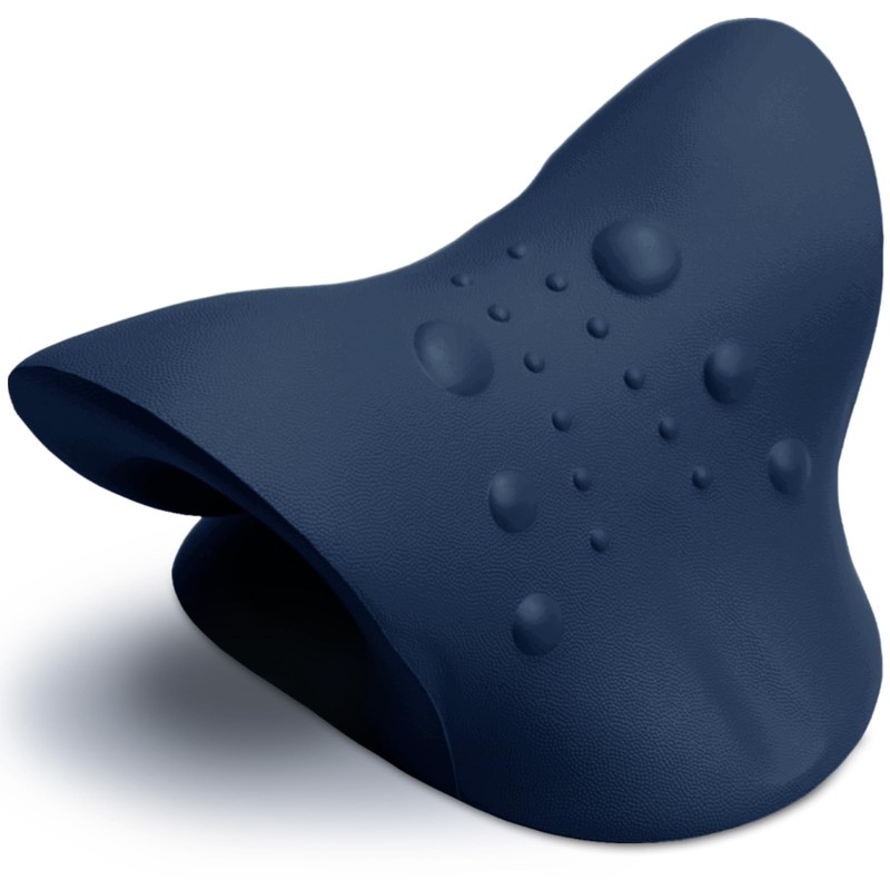 EZSIDE Neck Stretcher, Relaxation Pillow for Neck (Blue)