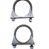 (2) Universal 2.5" Exhaust Tailpipe Hangers 360° Swivel Hangers (2)