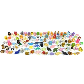 Iwako Erasers Animal & Dessert Assorted Collection - Pack of 30 (15 Animals + 15 Desserts)