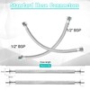 Pair of Flexible Pipes for Bathroom/Kitchen/Toilet Taps British Standard Pipe